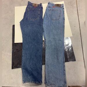 Wrangler Light and Medium Blue Denim Jeans Bundle Men’s